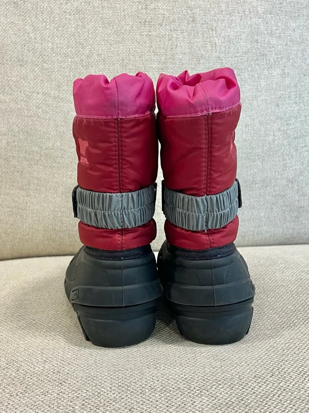 Sorel Size 7 Toddler Girls Pink Winter Snow Boots Waterproof Insulated GUC